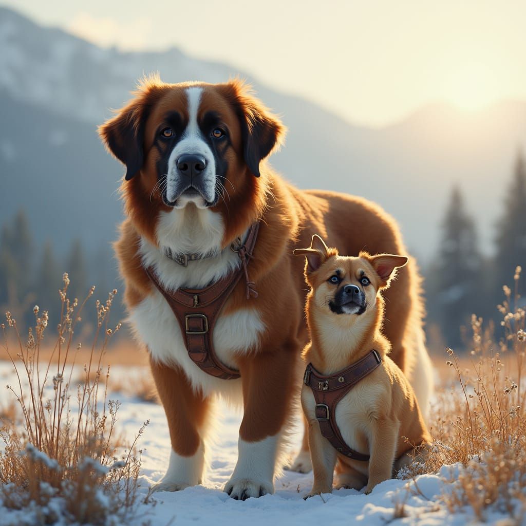 Gentle Giant of the Mountains, in Wildlife Realism Style