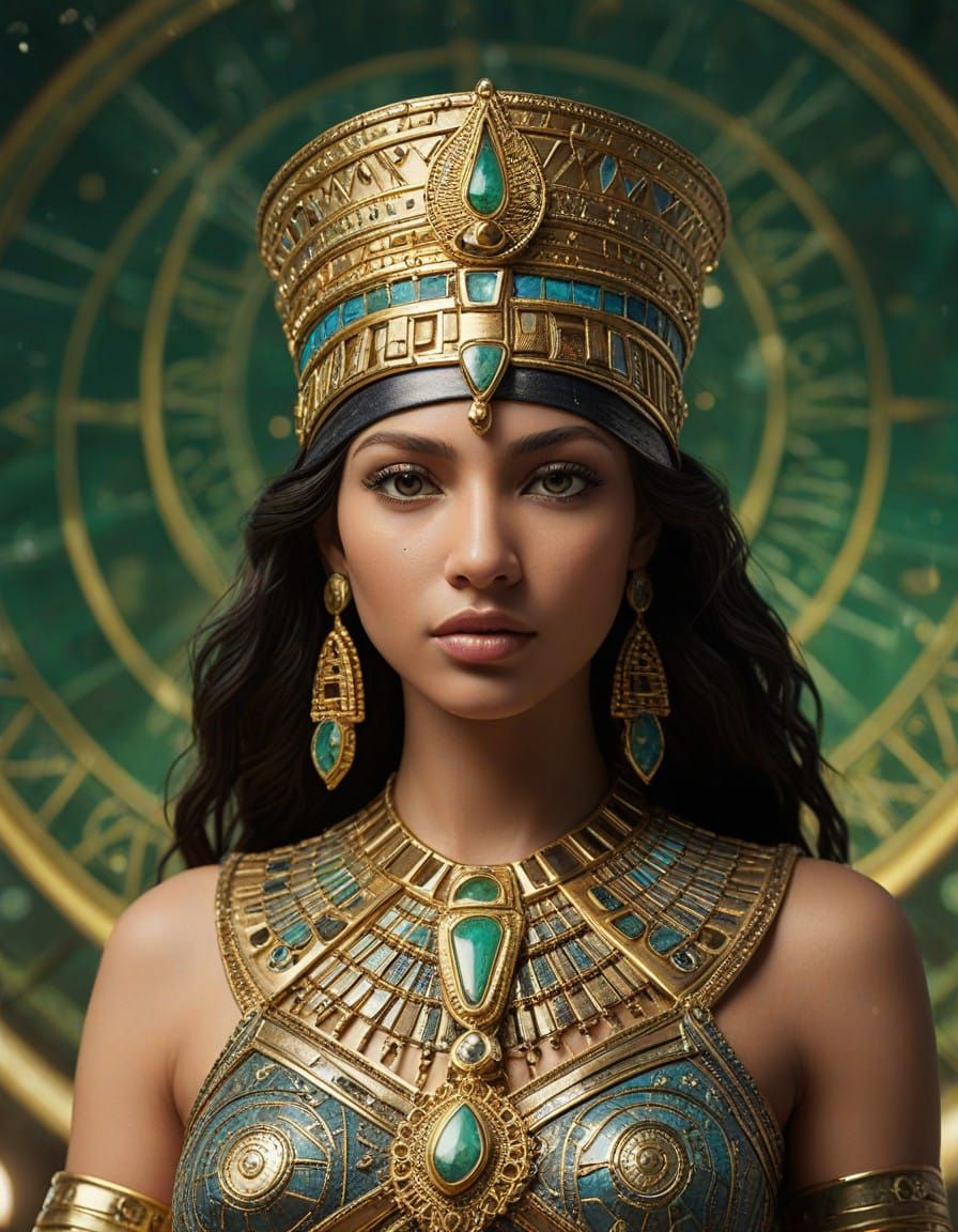 Ancient Goddess of Egypt Tarot Card