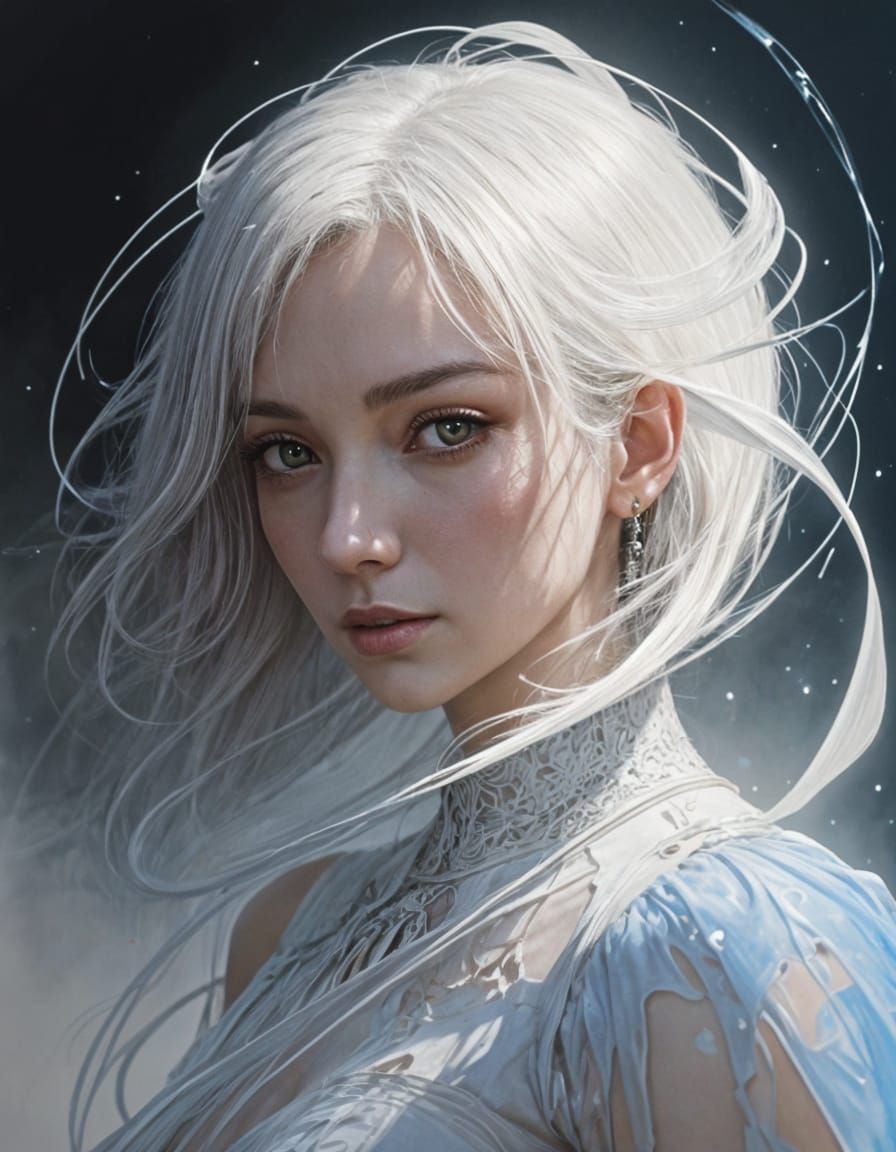 Surreal Owl in Mystic Watercolor Realism