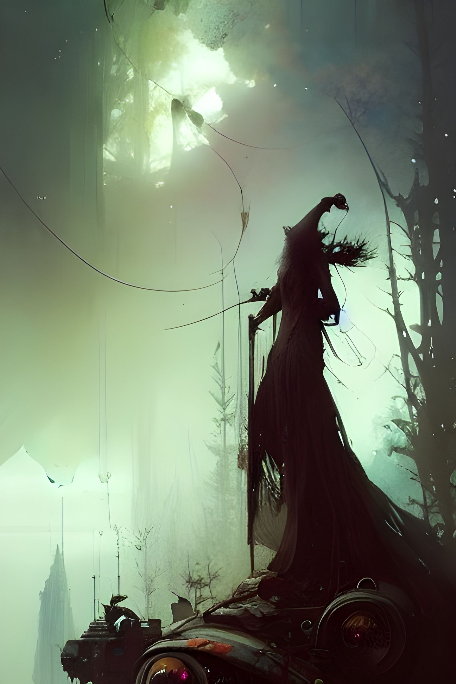 Heart of Infinite Darkness: Detailed Fantasy Art