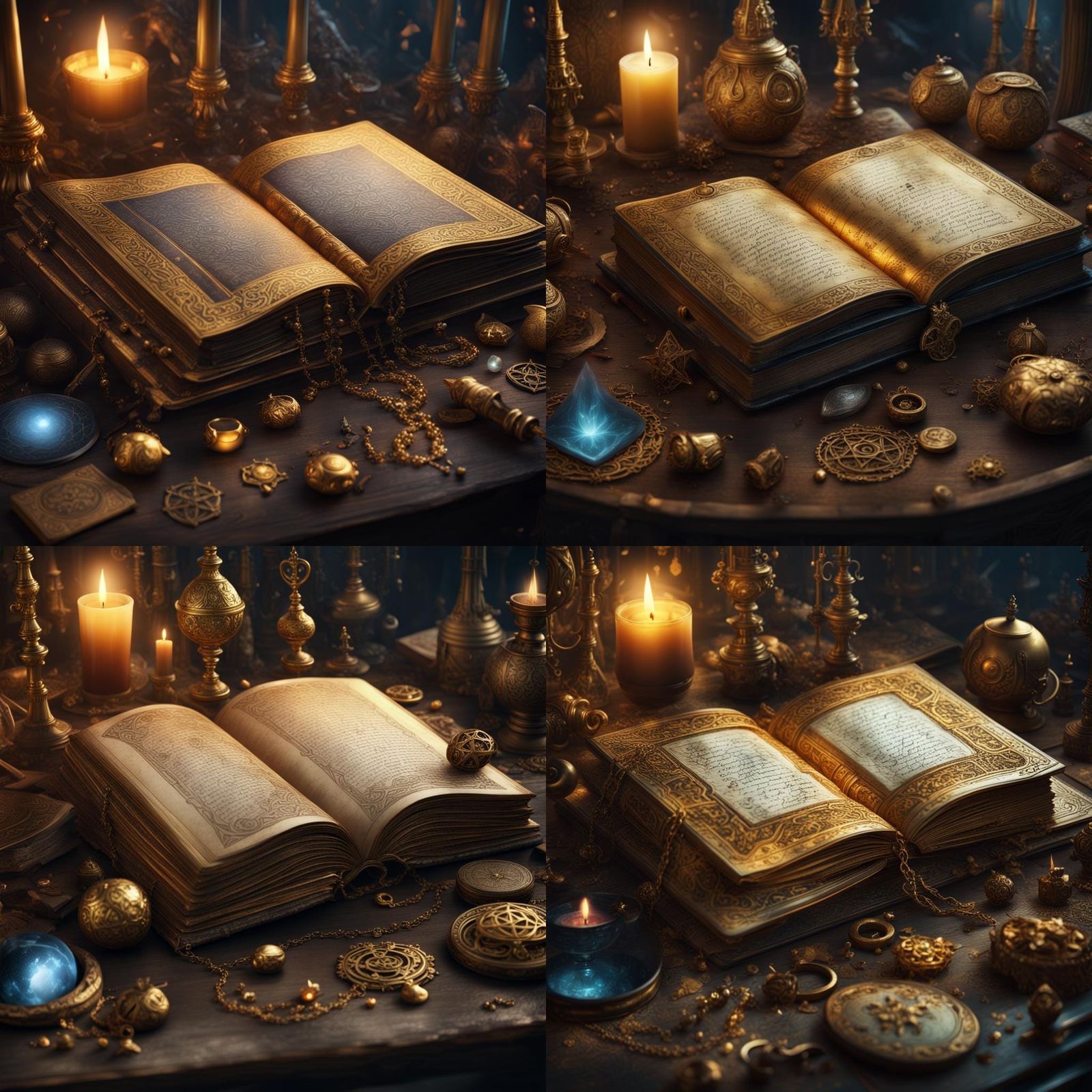 Golden Book of Spells: Digital Matte Painting