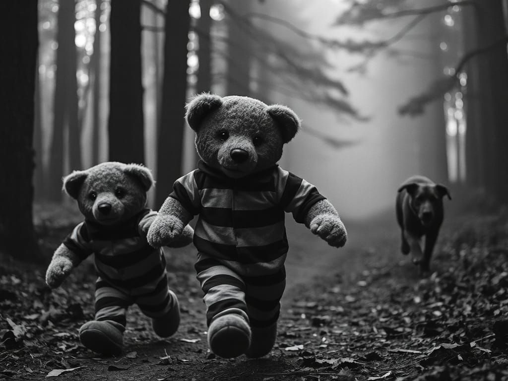 Teddy Bears' Film Noir Prison Escape