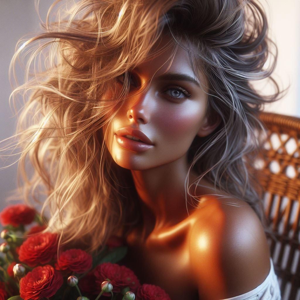 Blonde Woman Portrait