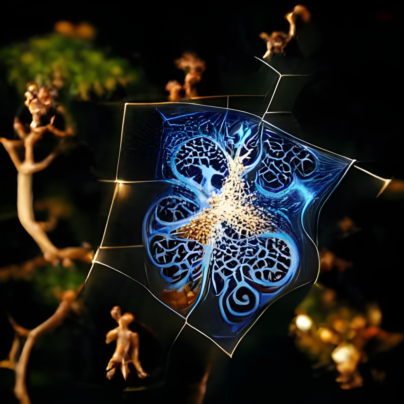 Fractal Tree of Life: An AI-Generated Image