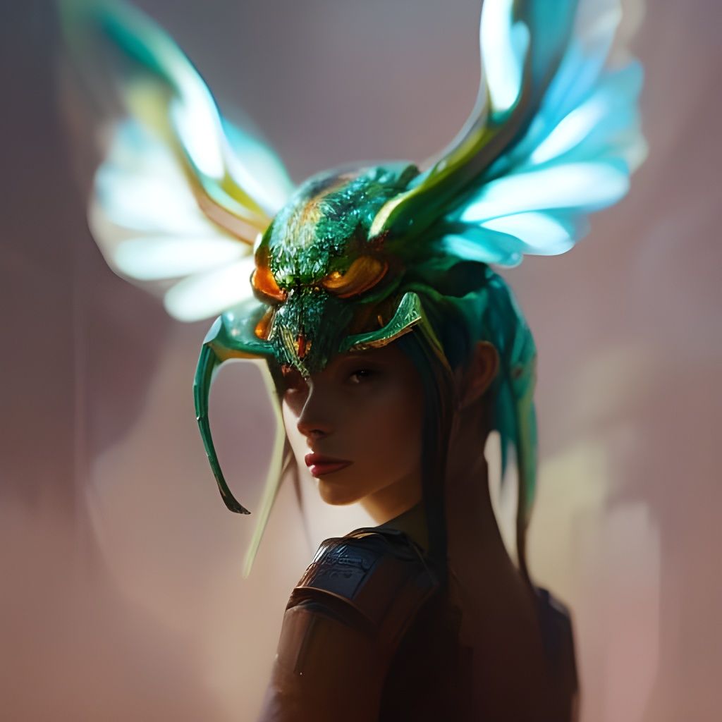 Anthropomorphic Ant Character Portrait, Fine Art