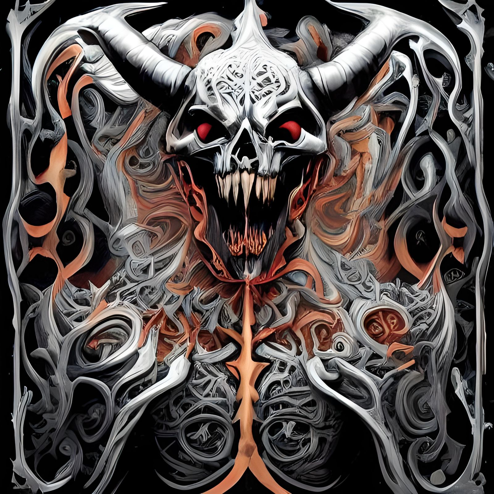 Stone Demon with a Laughing Smile