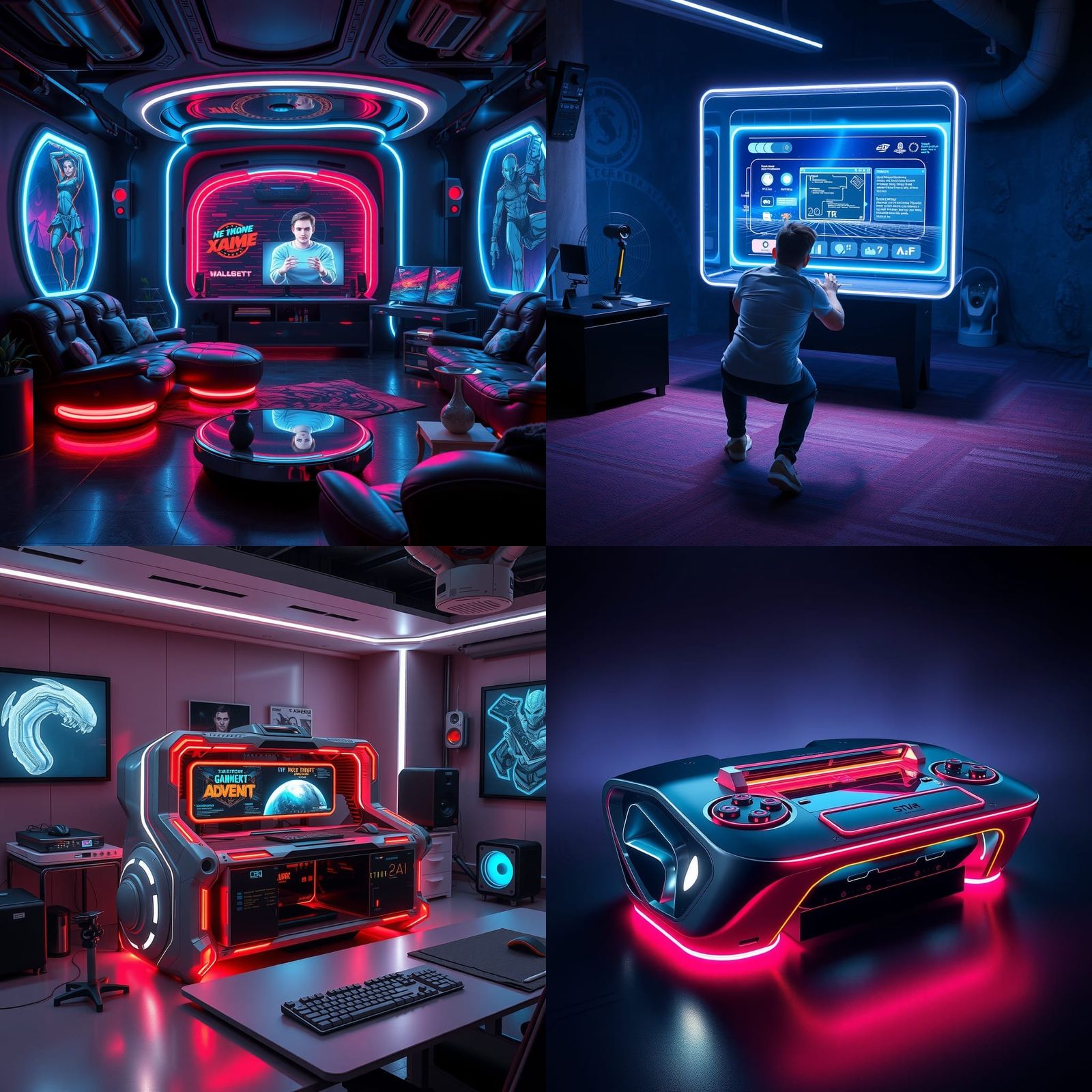 Hyper Futuristic Game Console Design