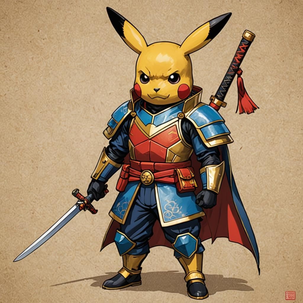 Tim Drake as Samurai Pikachu Warrior