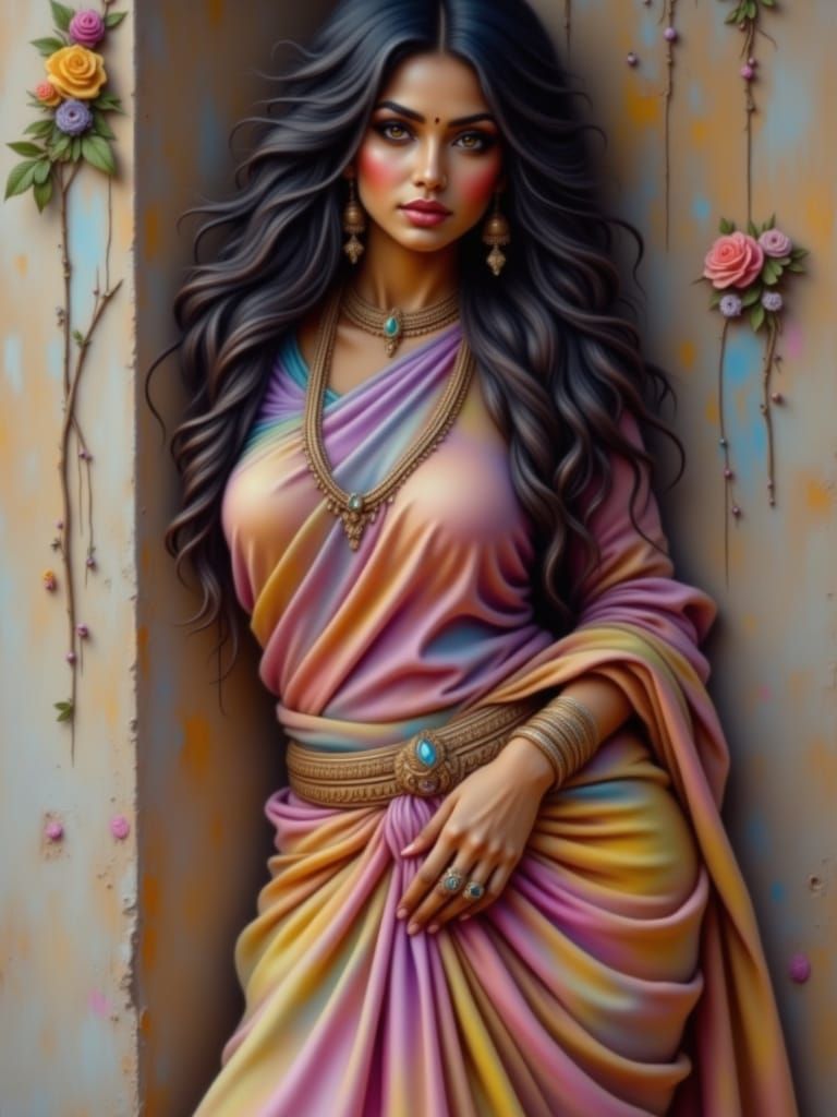 A Bharatanatyam dancer