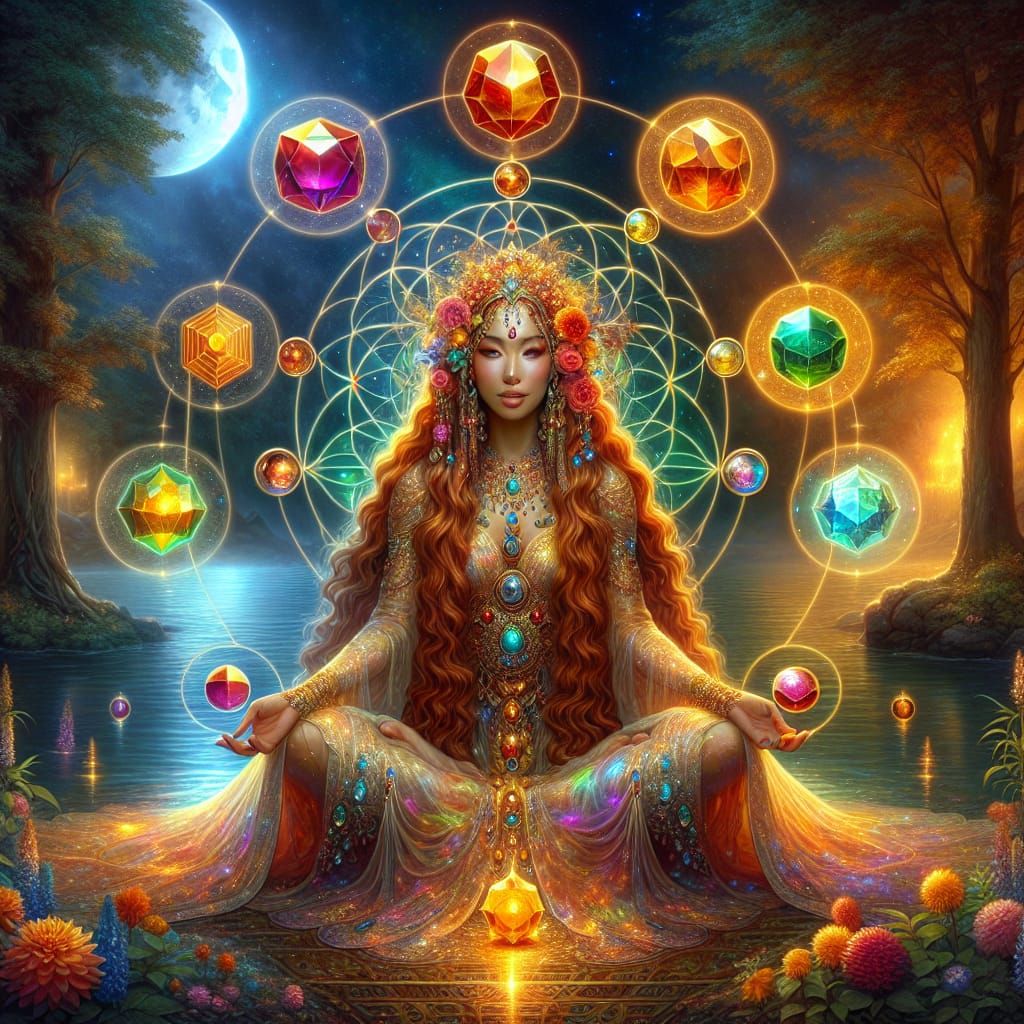 Enchanted Warrior in Ethereal Forest