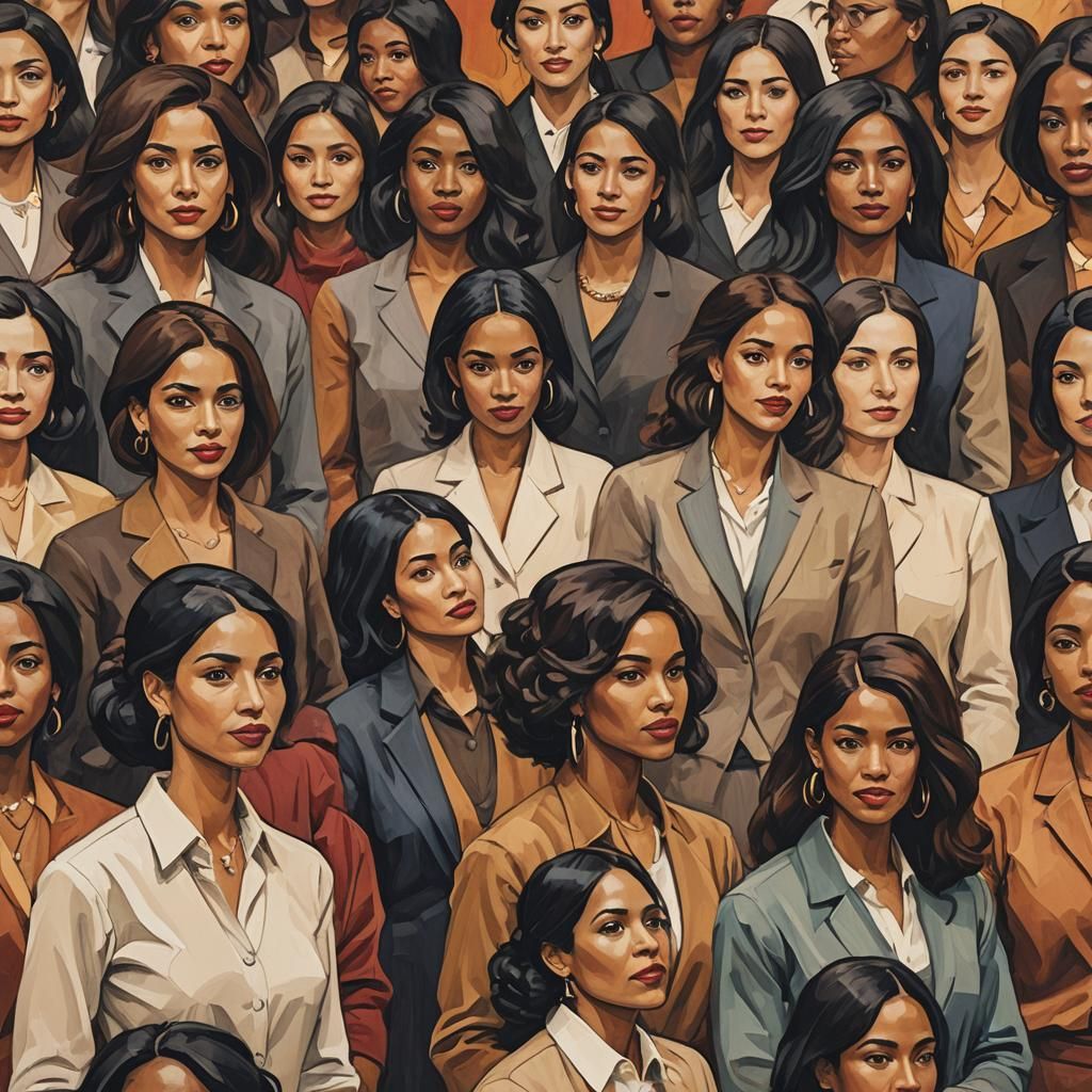 Women Repairing Road in Post-Impressionist Style