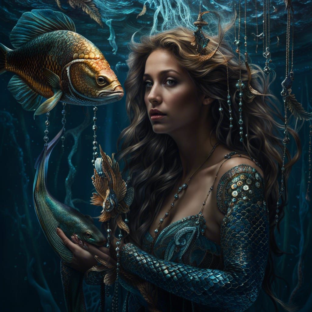 Transfixing Mermaid in Liminal Marine Space
