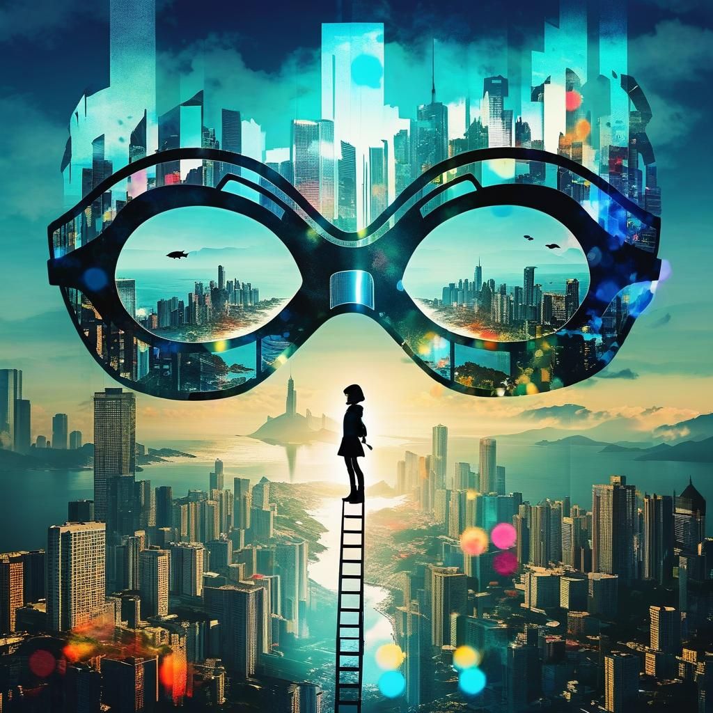 Double Exposure: Silhouette of a Noir Superhero