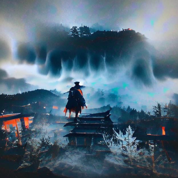 Samurai in Golden Field