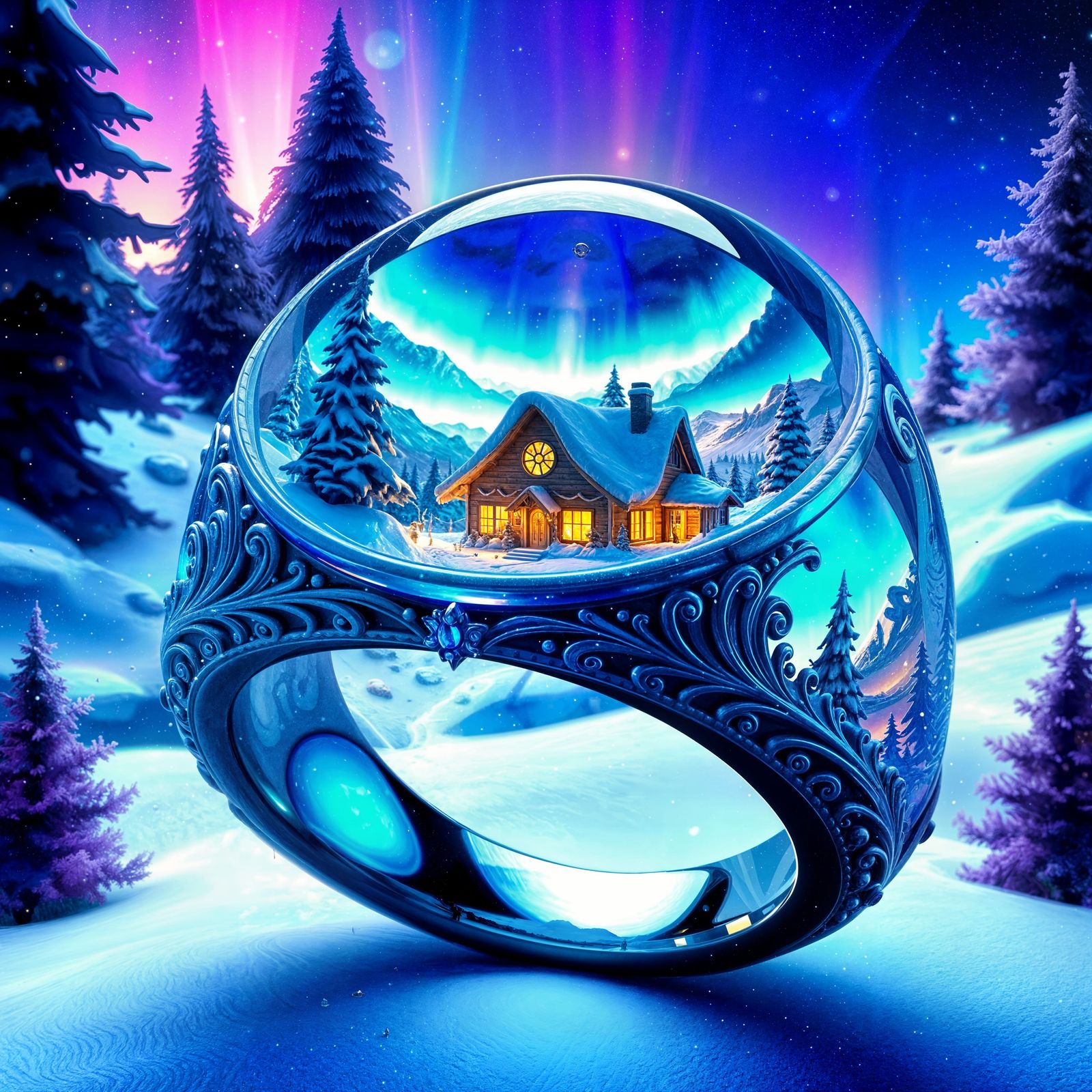 Winter Wonderland in an Enchanted Ring