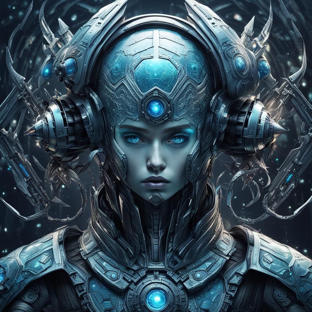 Detailed Futuristic Fantasy World