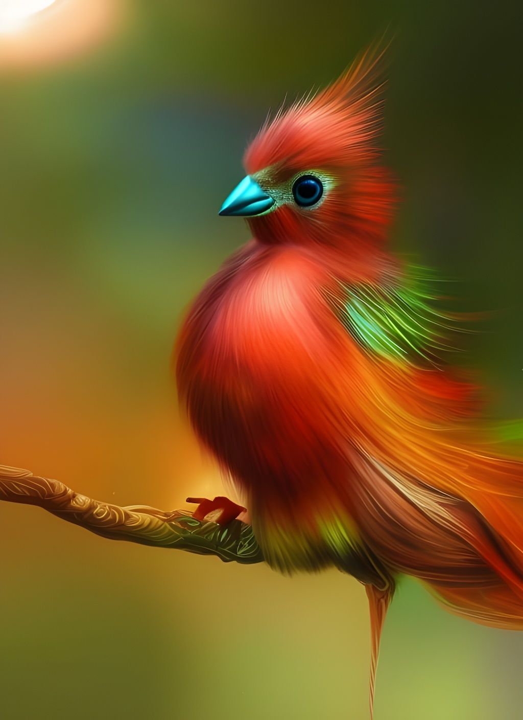 Hyperrealistic Baby Bird Macro Photography