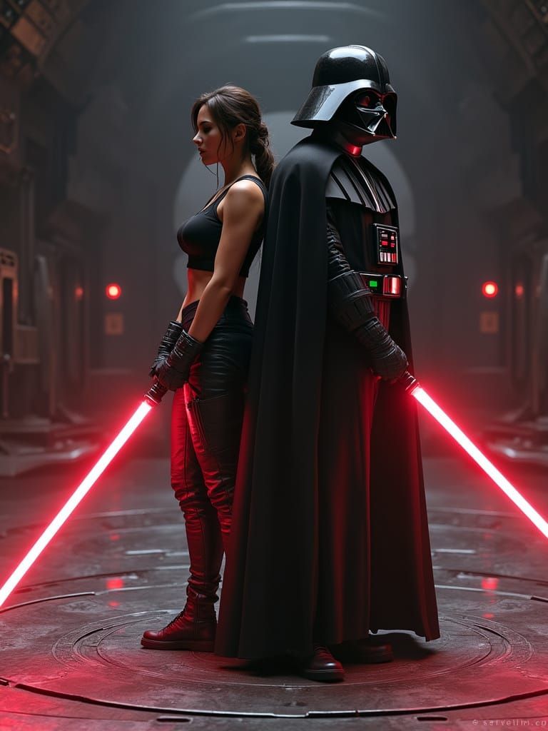 Lara Croft vs Darth Vader: Death Star Duel