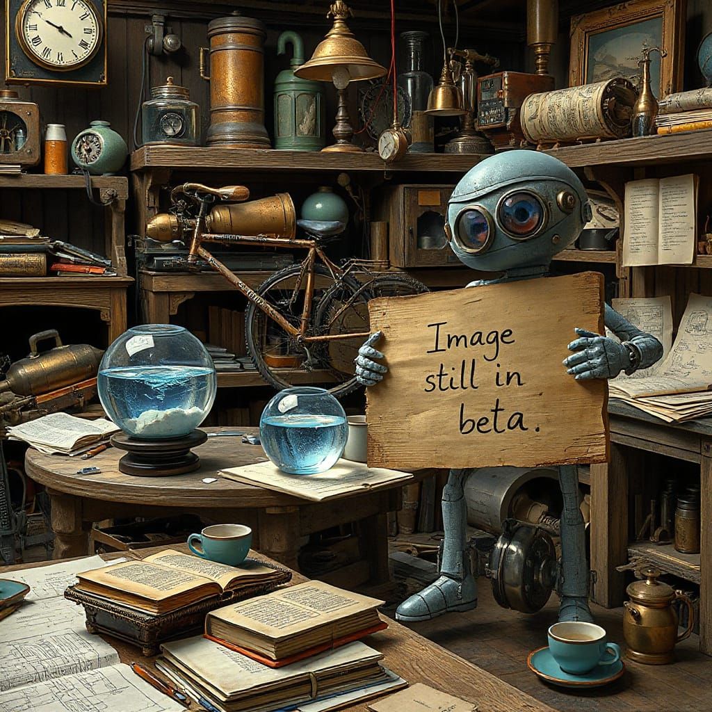 Whimsical Steampunk Laboratory in Full Swing