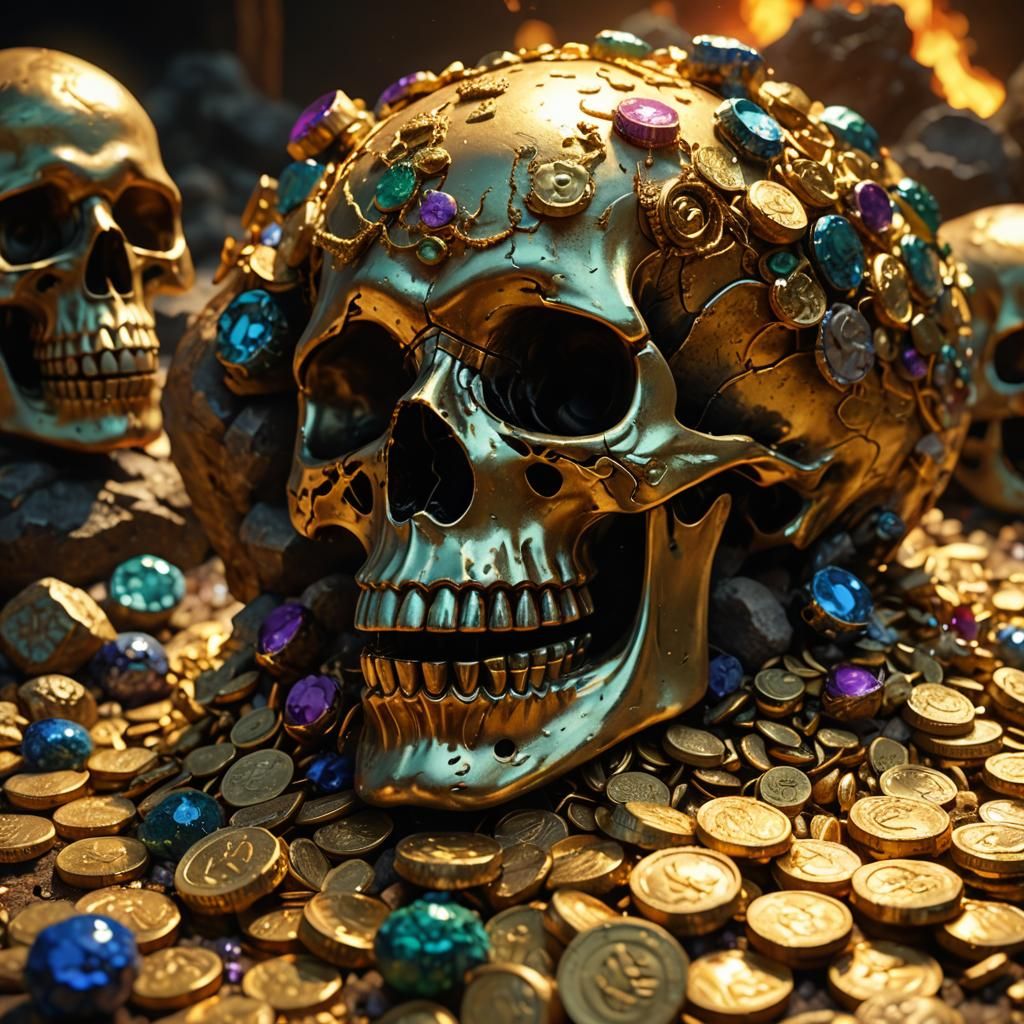 Skull and Gold: A Dark Fantasy in Baroque Style