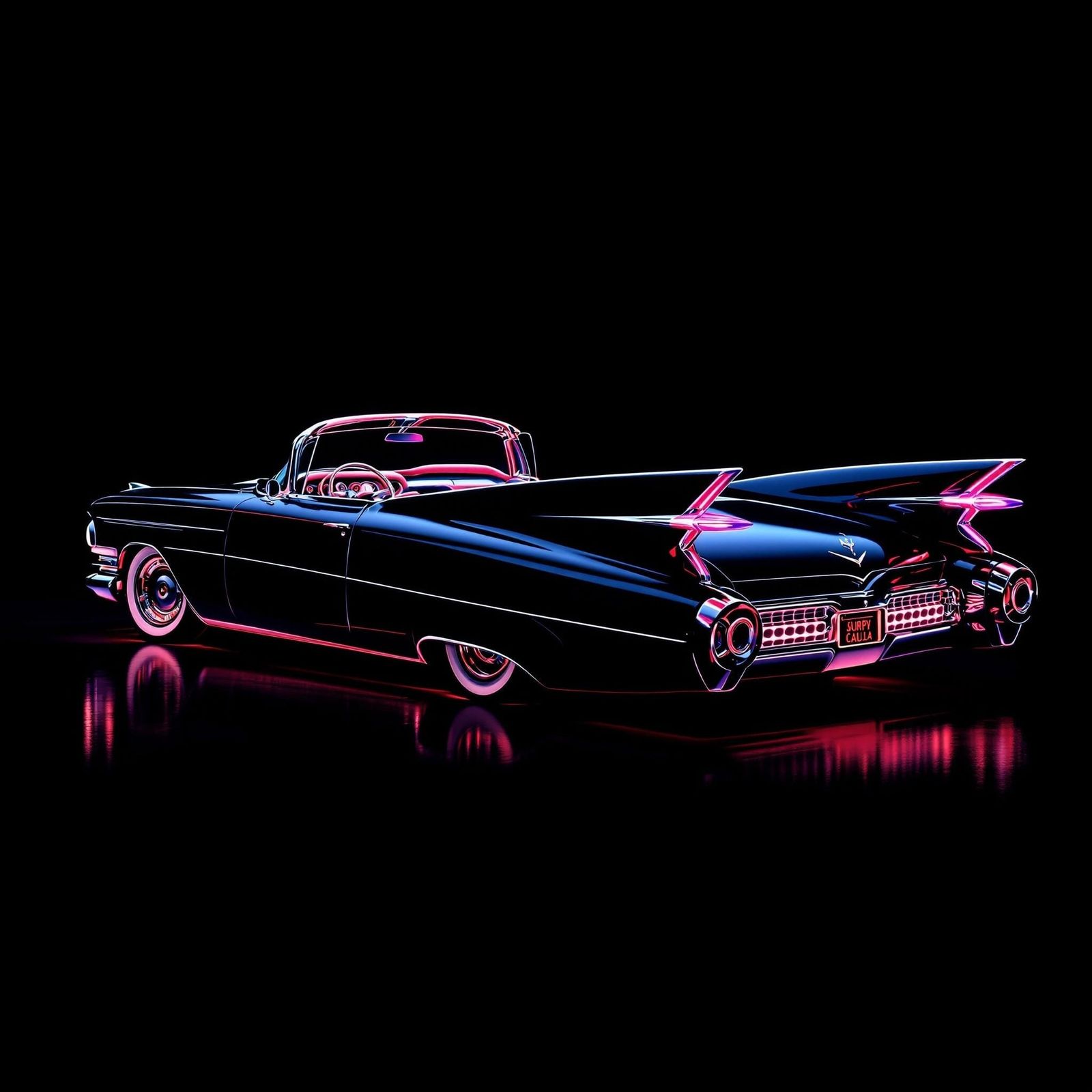 Glowing Black 1959 Cadillac El Dorado Biarritz Convertible i...