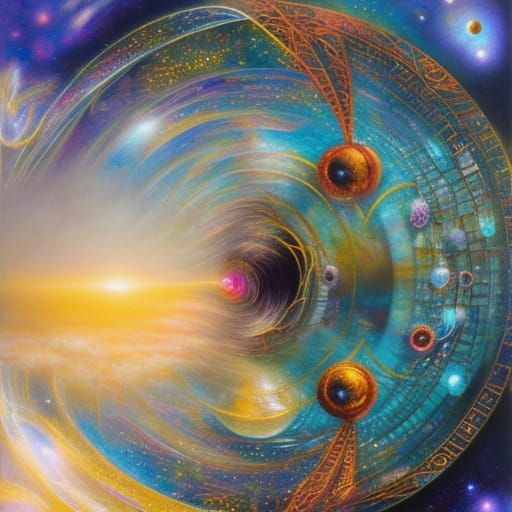 Starry Vortex of Confused Clocks in Space-Time