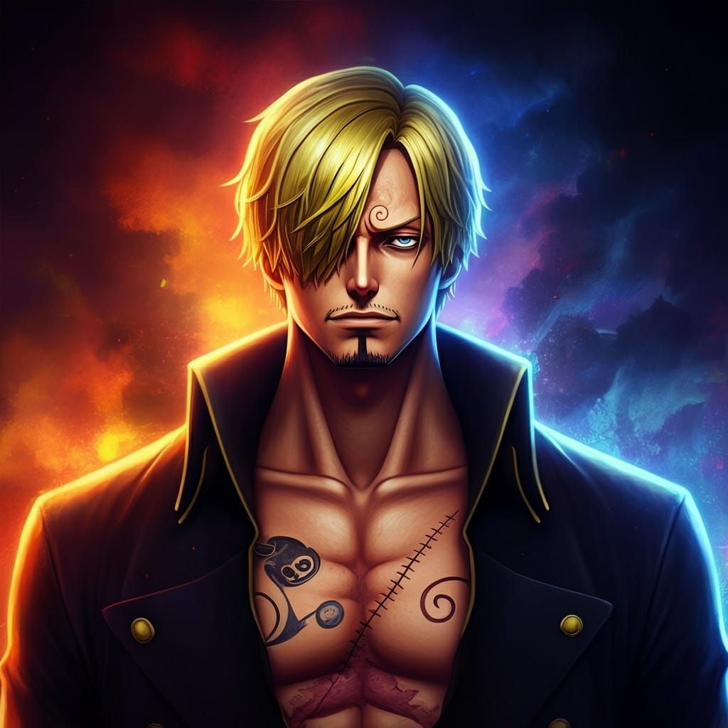 Composite Pirate Crew Member in Splash Art Style