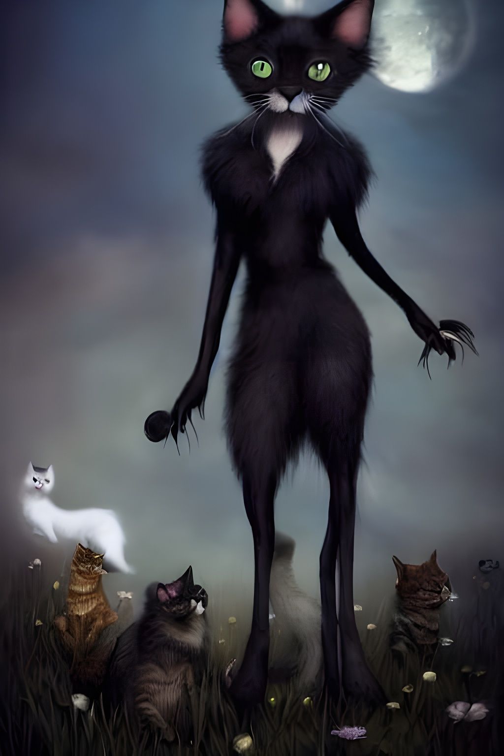 Anthro Cat Emerges from Realm of Fair Folk