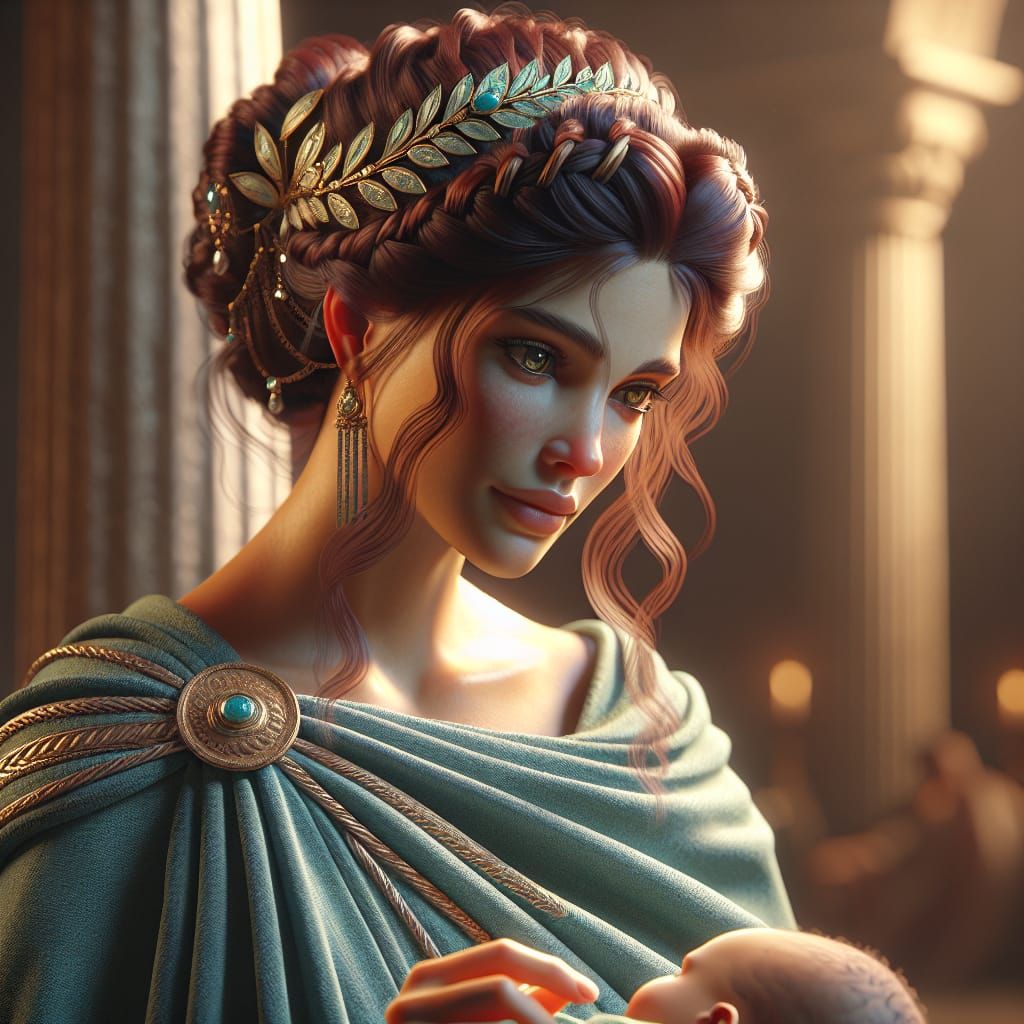 Ethereal Etruscan Goddess of Childbirth