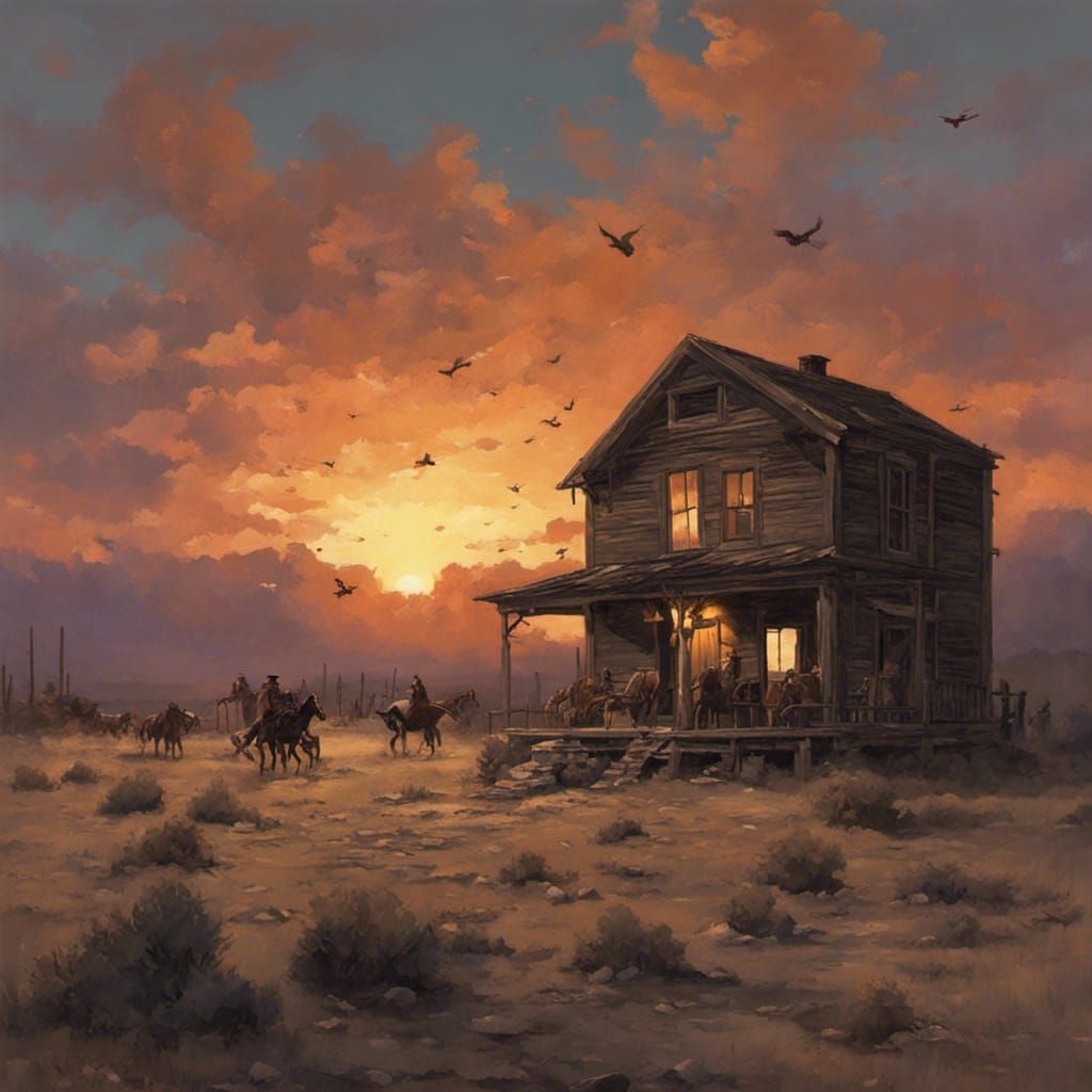 Sinister Dusk in the Old West