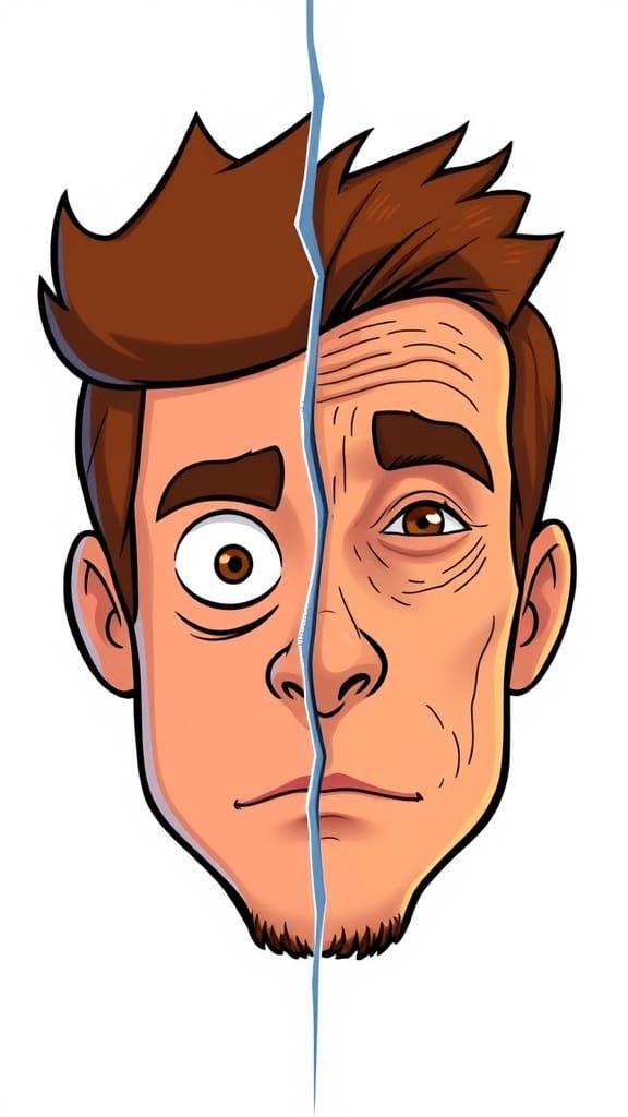 Symmetrical Portrait of Stanford Pines in Divergent Artistic...