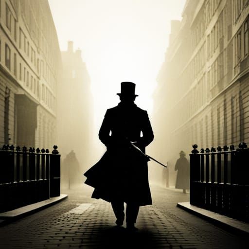 Jack the Ripper on Foggy Victorian Streets