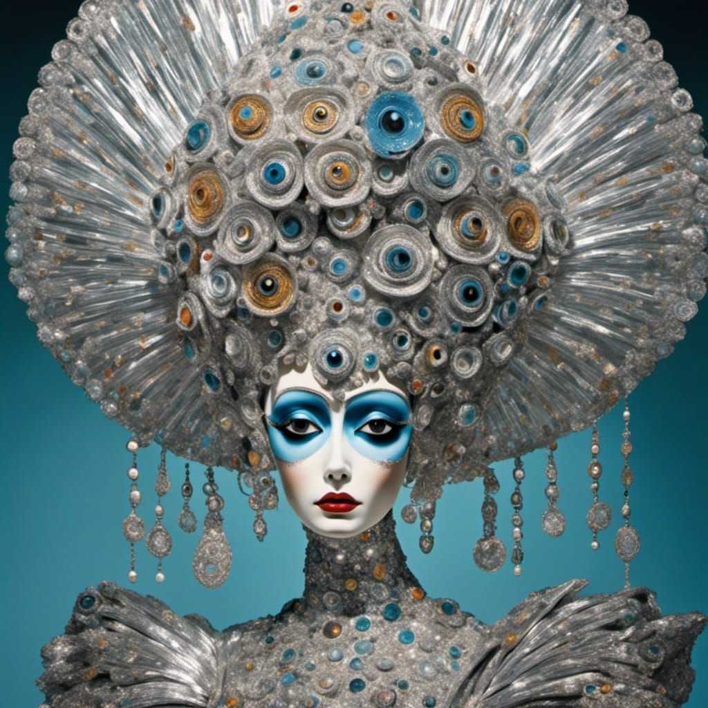 Silver Queen of the Undersea People Collage