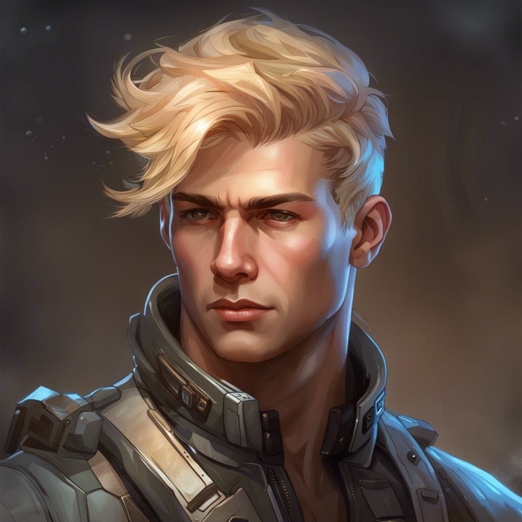 BattleTech Pilot Portrait in Hyperdetailed Style