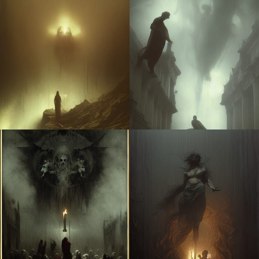 Haunting Gasoline-Fueled Figure in Horror Style