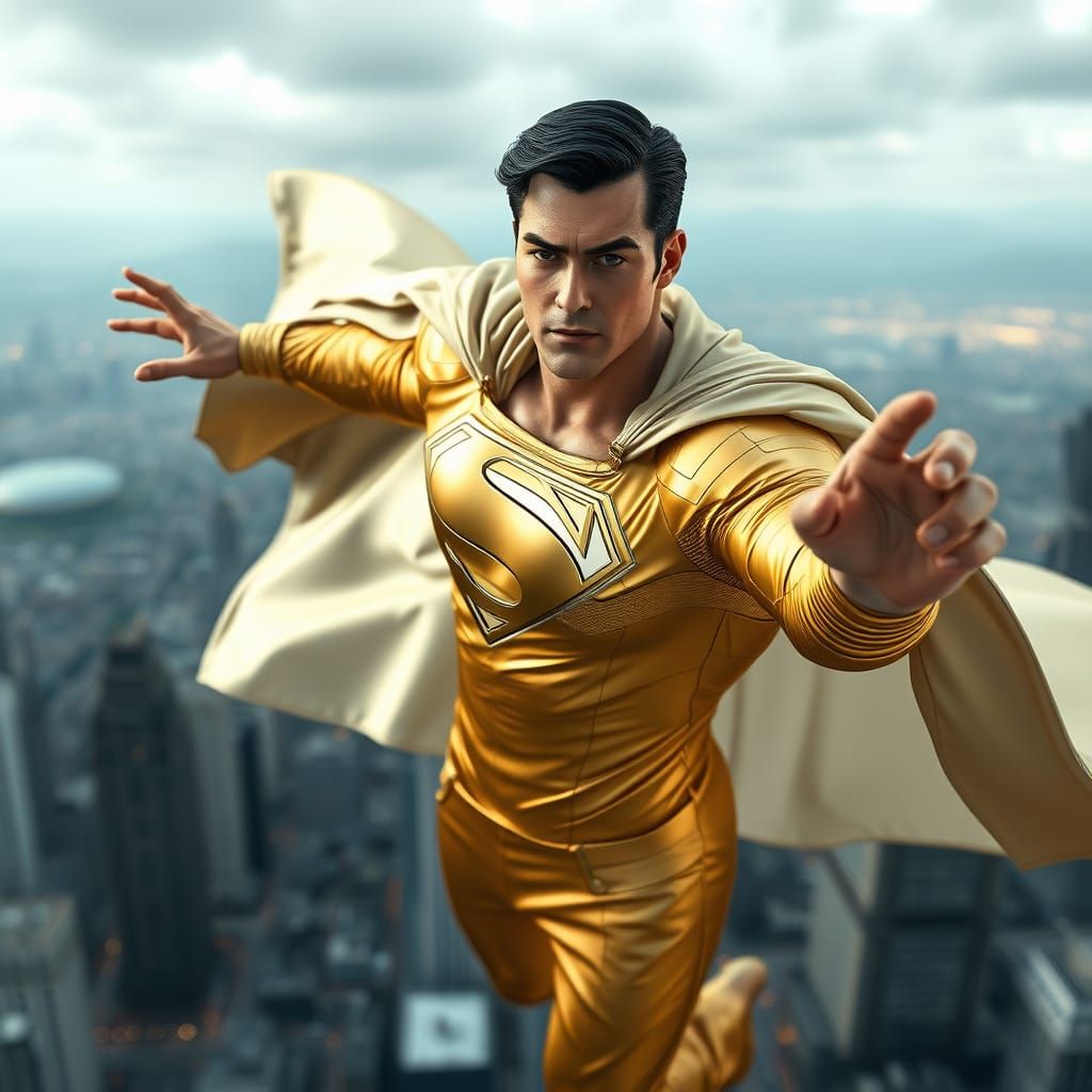 Surreal Superman Concept Art in Hyperrealistic Style