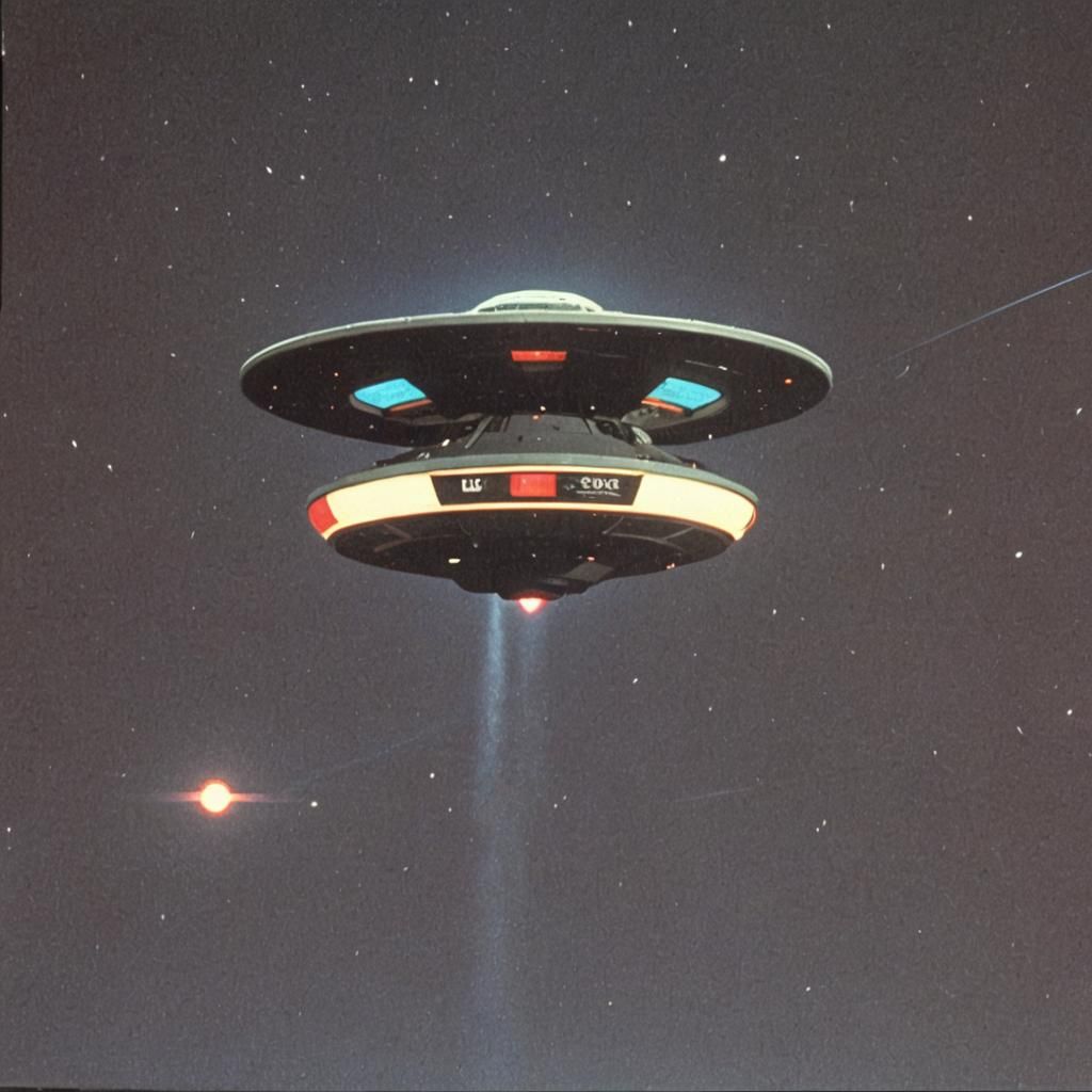 Retro VHS Capture of a UFO Sighting