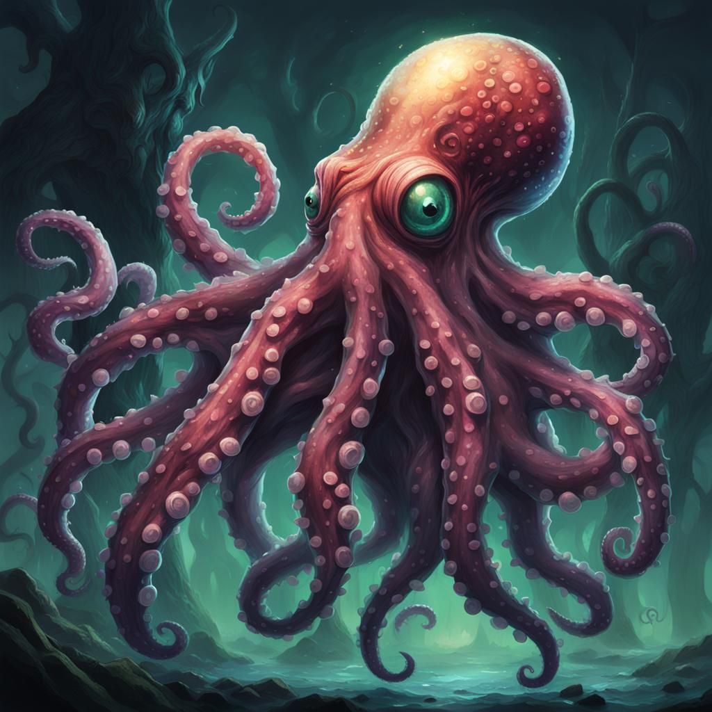 Hideous Tentacled Creature Generated by AI