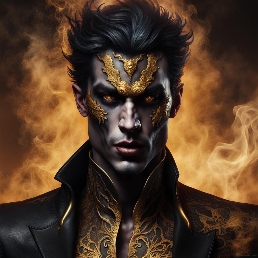 Surreal Vampire Prince with Undead Aura in Dreamlike Art
