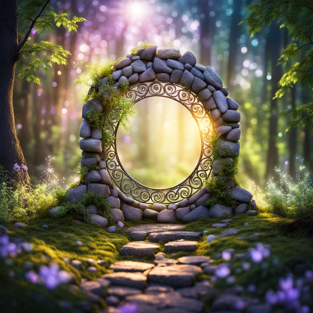 Magical Portal in Enchanted Grove