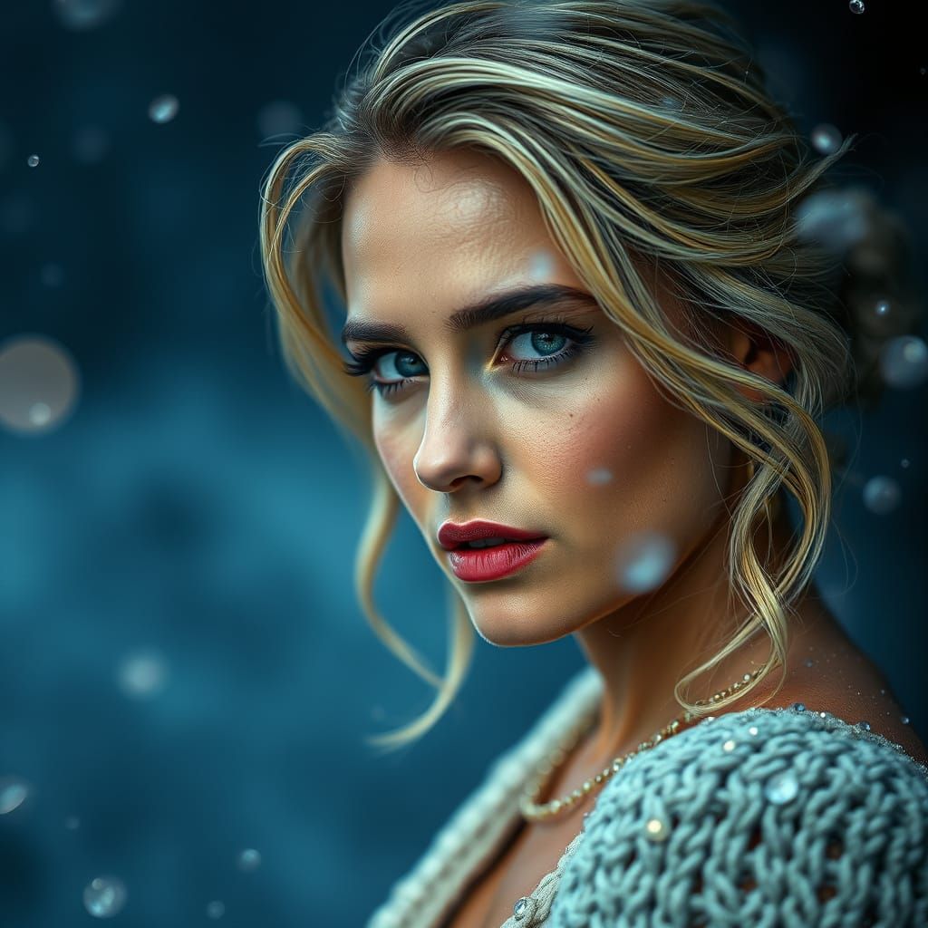 Hyperrealistic Portrait of Elsa Pataky in HDR