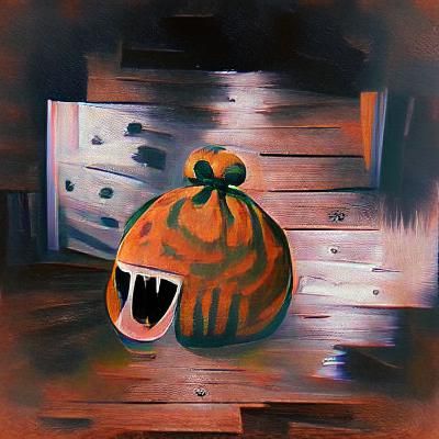 Scary Halloween Pumpkin Jack-o'-Lantern