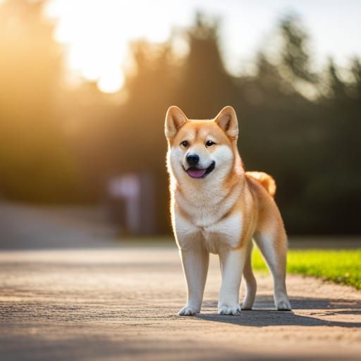 Shiba Inu Portrait in Natural Sunlight