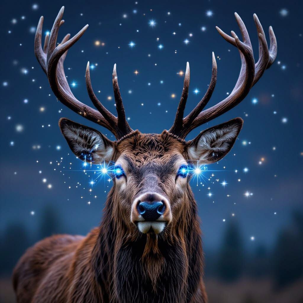 Stag's Eyes Made of Stars