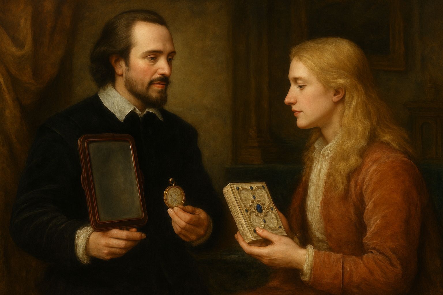 Shakespeare Presents Gifts in Gainsborough Style