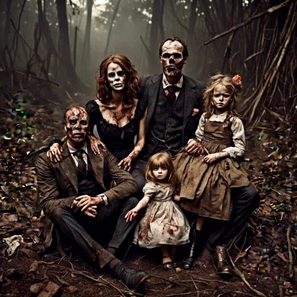Family Photo in the Woods..