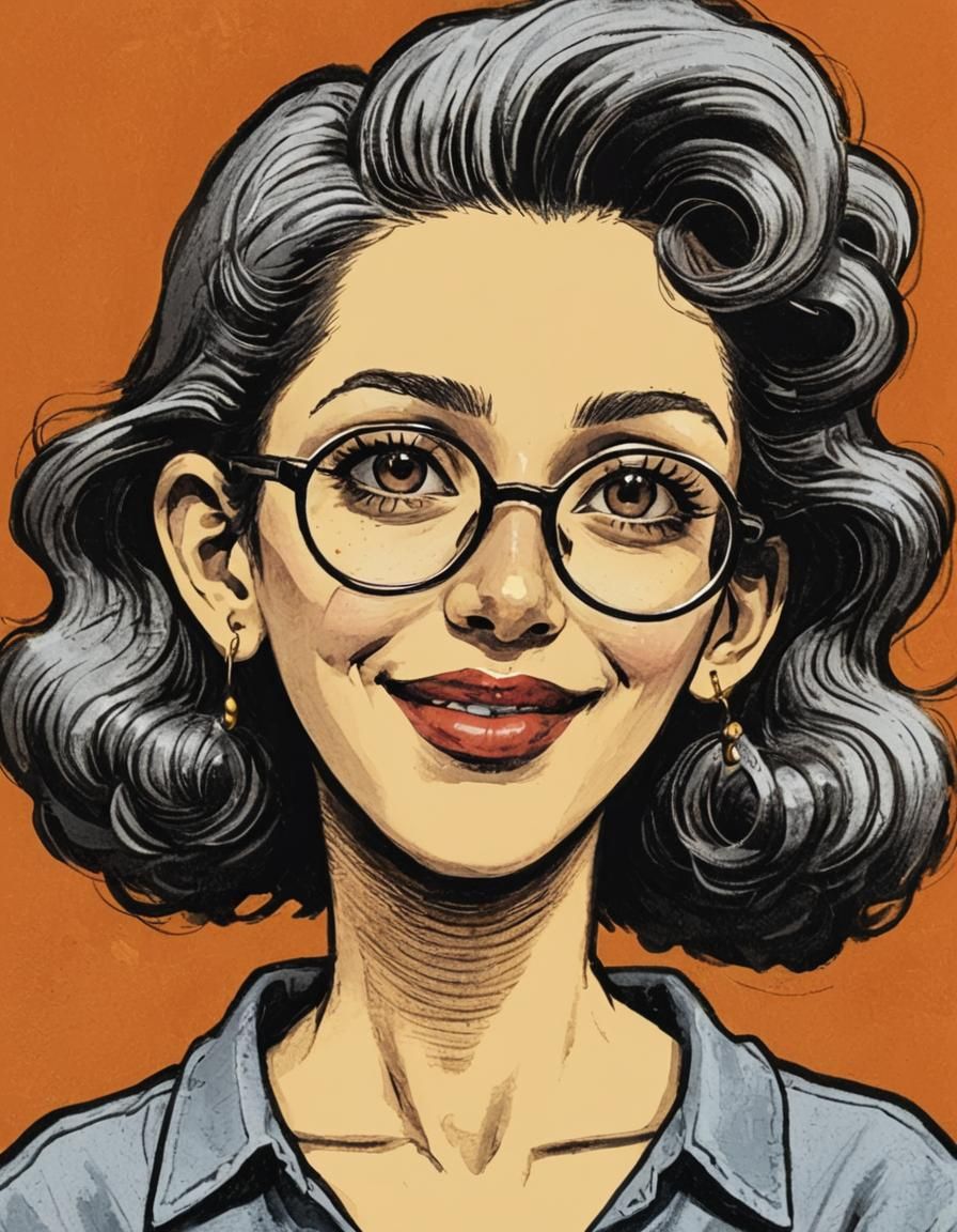 Digital Portrait in Warm Light