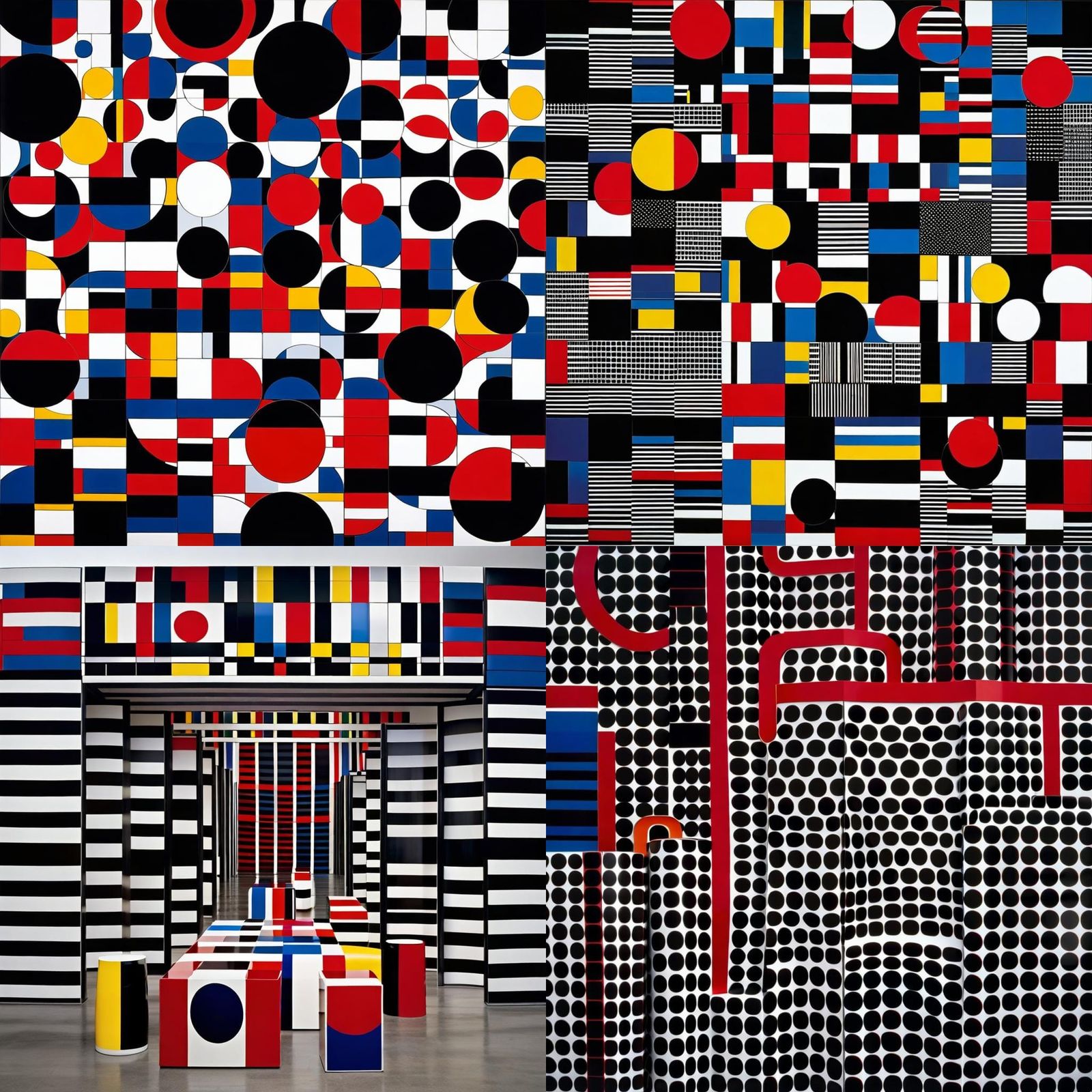 Abstract Forms in Ceramic Sculpture Style