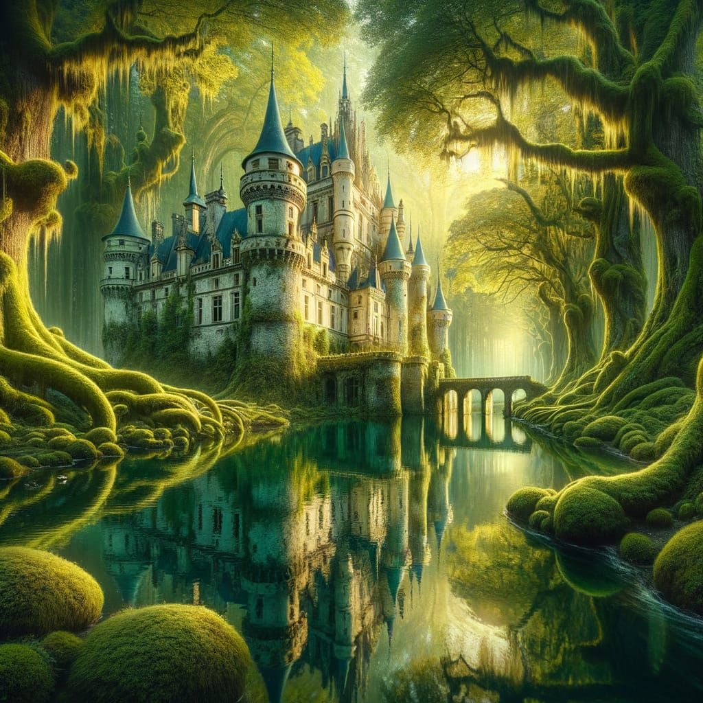 Castle Reclaimed by Ancient Forest