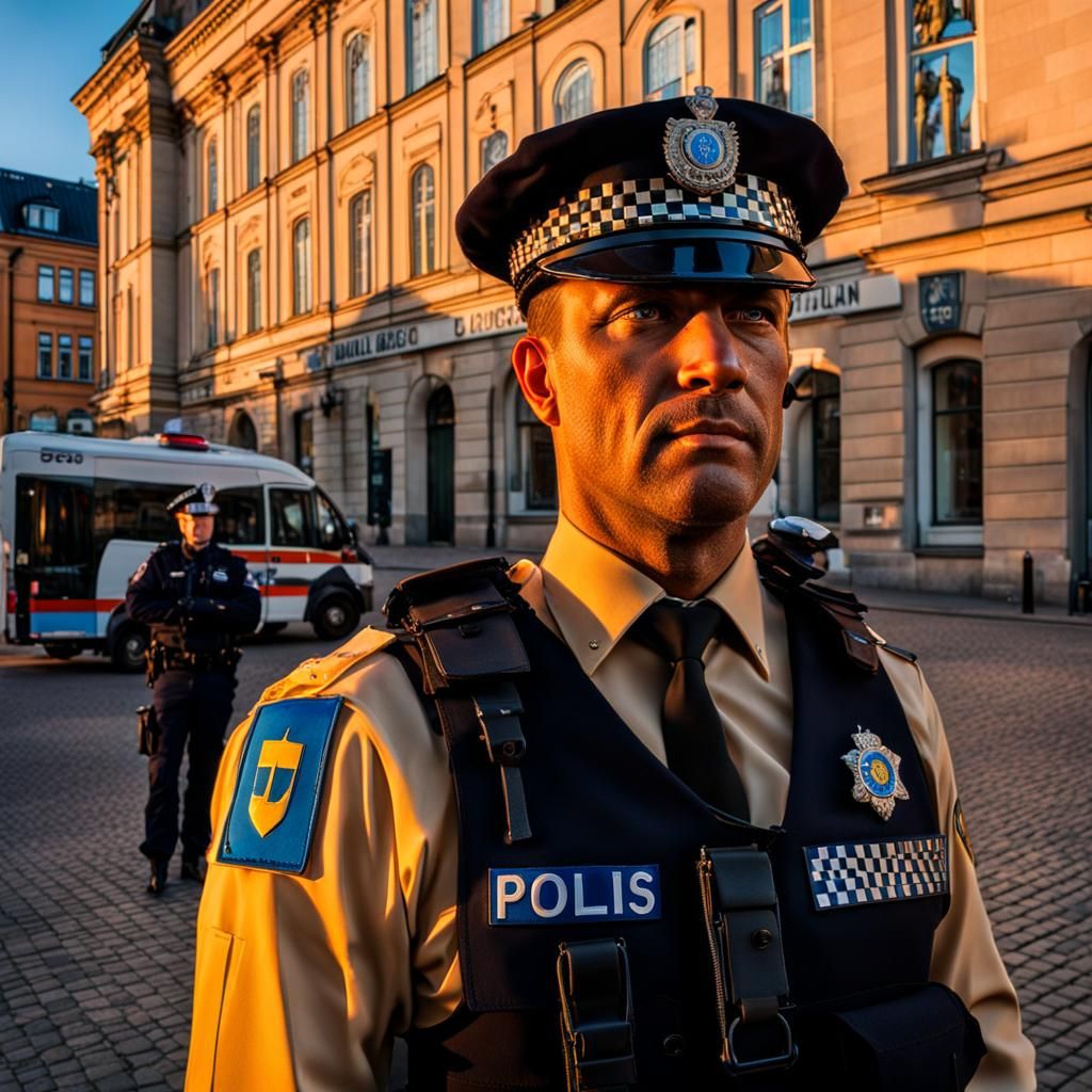 GTA Style Swedish Police Officer in Malmö